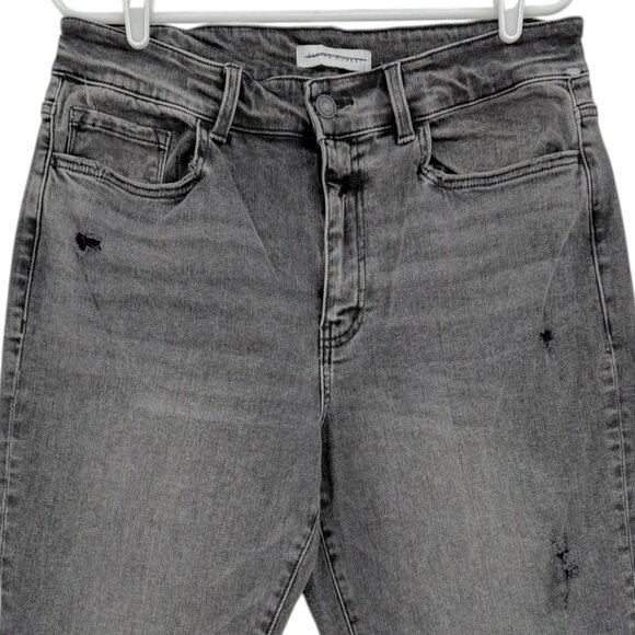 Flying Monkey Women's Distressed Straight Black Gray Denim Jeans Size 16W NWOT - Picture 3 of 10